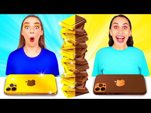 Real Food vs Chocolate Food Challenge #5 by DaRaDa Challenge