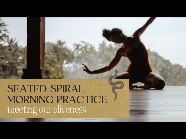 Seated Spiral MORNING Practice: MEETING our ALIVENESS