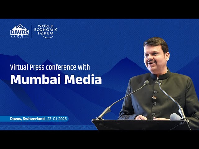 CM Devendra Fadnavis Press Conference with Mumbai Media | World Economic Conference 2025, Davos