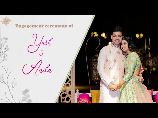 Yash Patel + Anika Gupta Engagement Highlights - by CandidPixels Photography