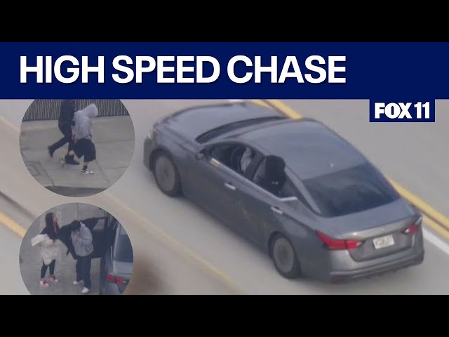 Police chase in San Fernando Valley