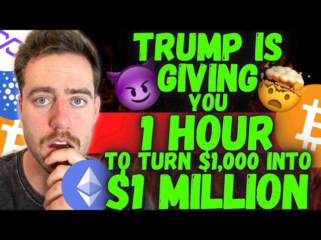 TRUMP IS GIVING YOU 2 HOURS BEFORE IT HAPPENS! (BUY 0.01 BITCOIN NOW)