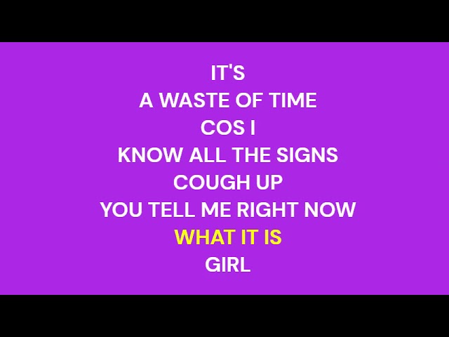 What it is - (Official Lyric Video Karaoke) - {Copyright free}