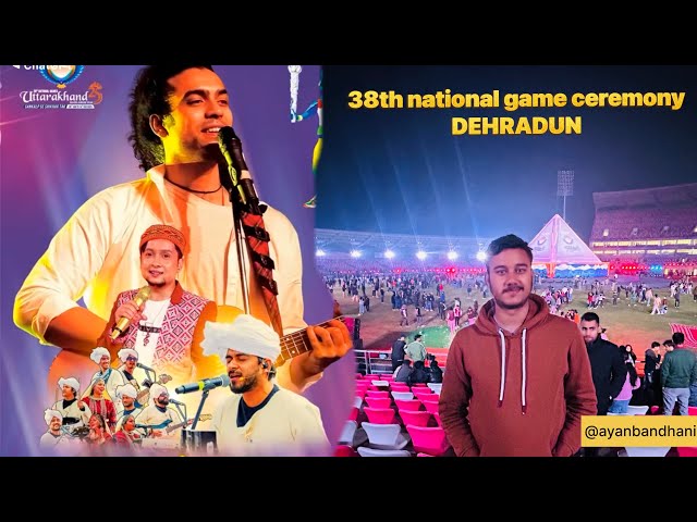 38th NATIONAL GAME CEREMONY UTTARAKHAND ||Pandavaas|| pawandeep rajan|| Jubin Nautiyal || PM MODI ||