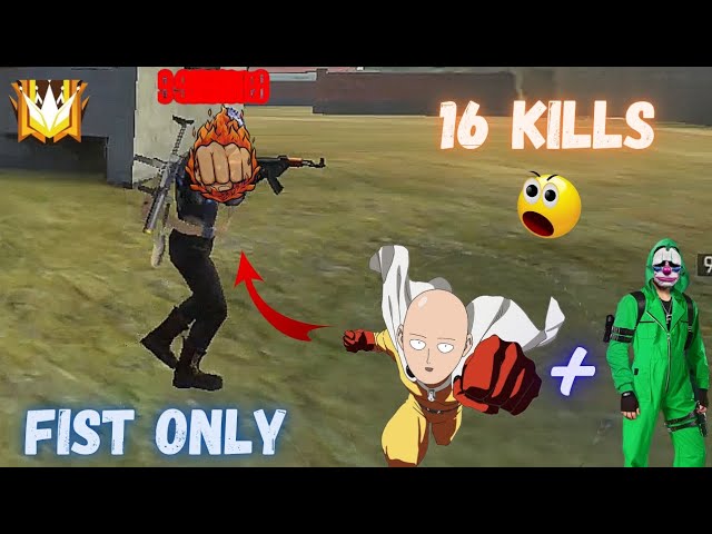 RANKED 2V4 FIST ONLY CHALLENGE 🤯 | 🟡 ONE PUNCH MAN + 🟢 GREEN CRIMINAL COMBO 🔥