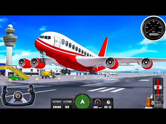 Flight Airplane City Pilot Simulator - Plane Boeing Emergency Landing - Android Gameplay