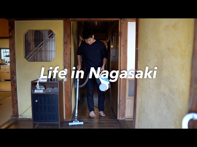 [Vlog] Life in an Old Japanese House in Nagasaki: Cleaning, Making Miso Soup, and Attending a Party