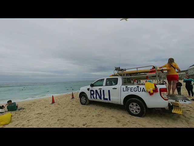 VR180 3D PORTHMEOR BEACH ST IVES CORNWALL JULY 2024