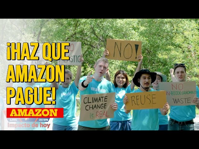 "Haz que Amazon pague": Trabajadores exigen mejoras laborales