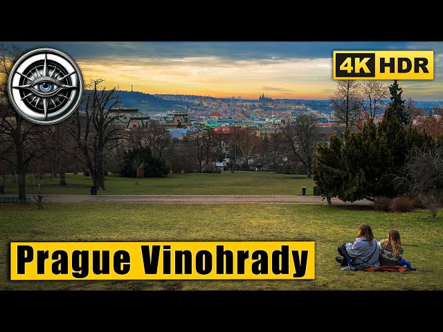 Prague Vinohrady Walking Tour 🇨🇿 Czech Republic 4K HDR ASMR