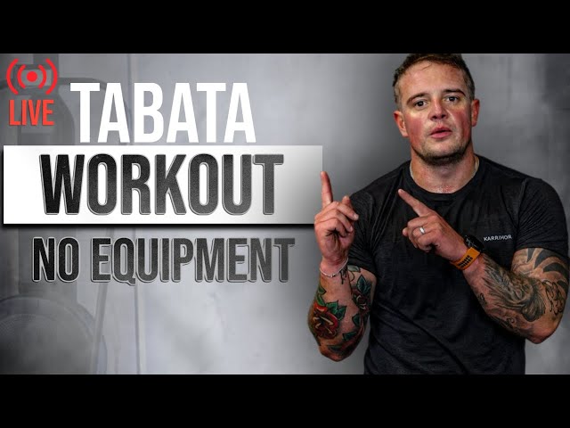 FULL BODY TABATA Workout at Home | Live Follow Along