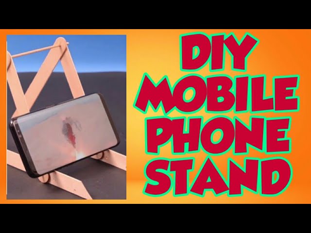 HOW TO MAKE A DIY MOBILE PHONE STAND FROM POPSICLE STICKS