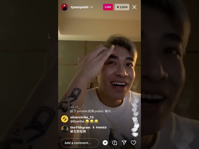 220323 Tyson Yoshi IG live | i don't smoke & i don't drink