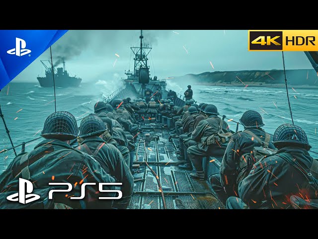 (PS5) D-DAY - Omaha Beach 1944  | Realistic ULTRA Graphics Gameplay [4K 60FPS HDR] Call of Duty