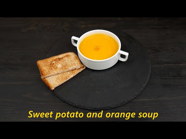 Sweet potato and orange soup