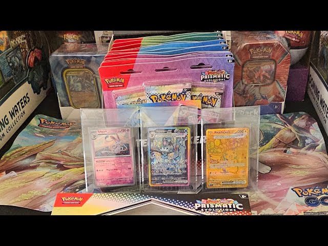 Prismatic Evolutions 12 pack sticker display opening! & Givvy winners announced!