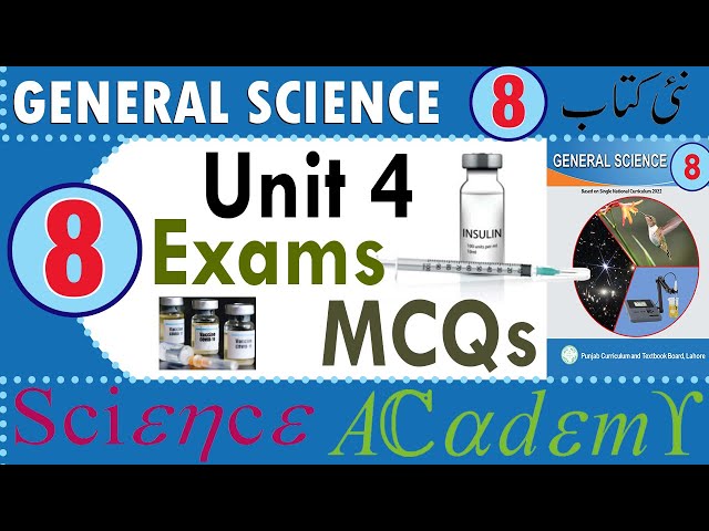 8th Science MCQs Unit 4 for Exams | Biotechnology | Science 8 MCQs