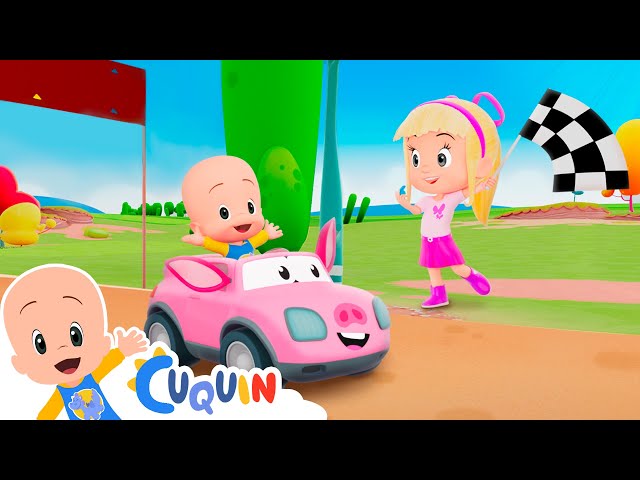 Wheels on the Animal Cars  | Cleo & Cuquin | Songs | Kids