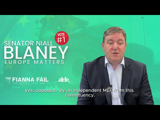 European Election 2024 - Meet the candidate, Senator Niall Blaney.