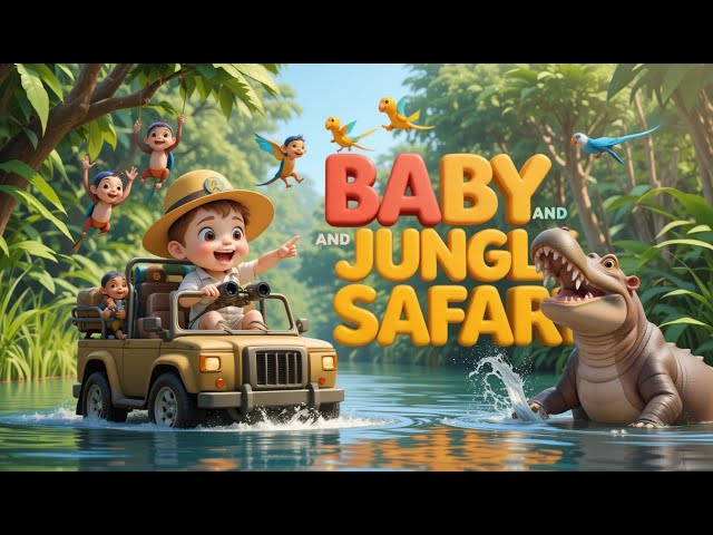 TOON BABY JUNGLE SAFARI Learning Song |  FUN NURSERY KIDS SONG