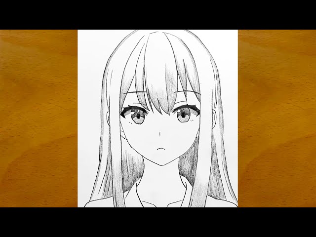 How to Draw a Beautiful Anime Girl Step by Step | drawing anime girl easy