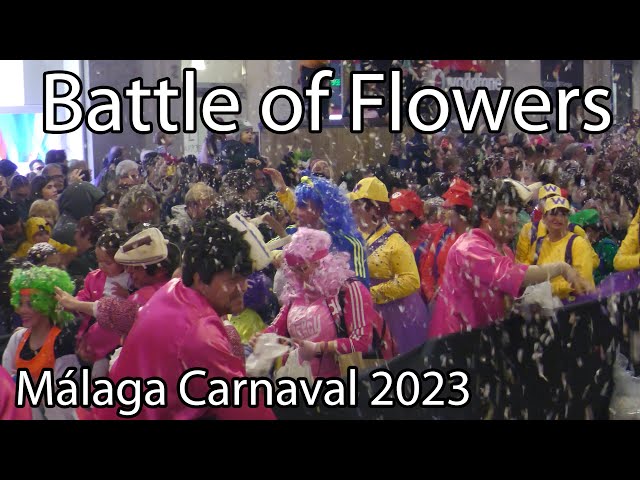 Epic Battle of Flowers: Experience Málaga Carnival in 4K!