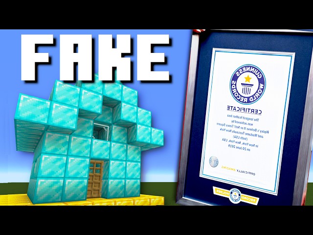 Ridiculously Fake Minecraft World Records