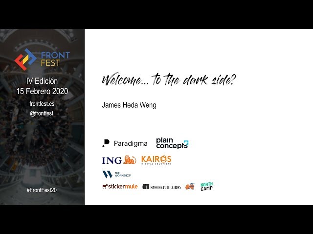 Welcome... to the dark side? - James Heda Weng (LSE)