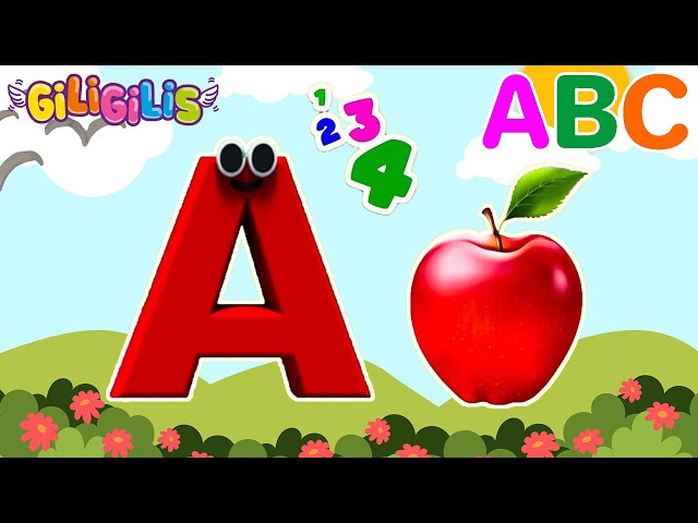 Phonics Song 2 in 3D – TWO Words for Each Letter | ABC Alphabet Songs & Sounds with Giligilis!