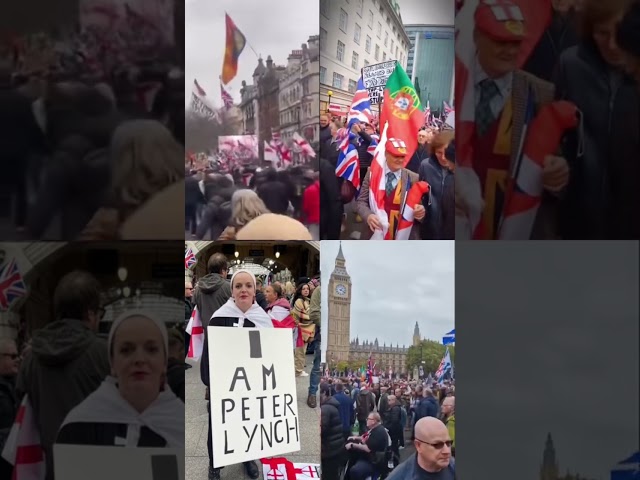 London has just been shut down by 100,000+ British patriots demanding the release of #tommyrobinson