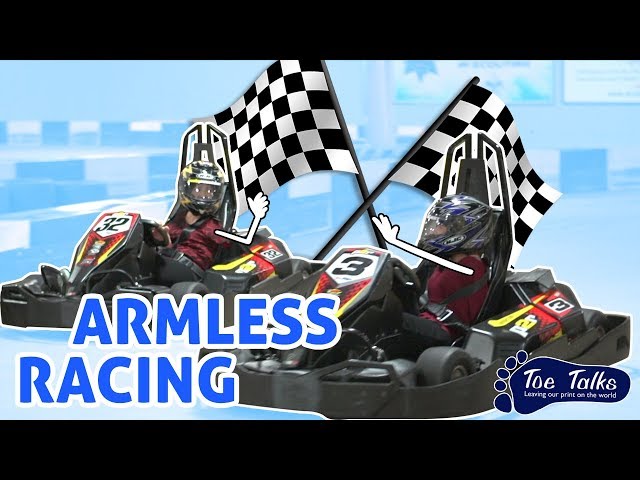 Go-Kart Racing without arms  | adaptive sports