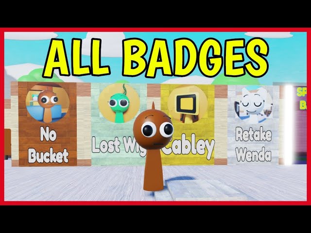 How to get ALL BADGES in 3D SPRUNKI RP AND ANIMATIONS [ 3 NEW BADGES ] Roblox