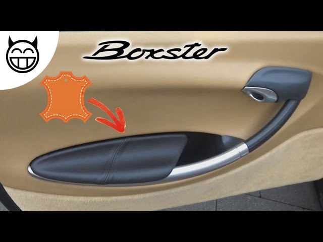 [English subtitles] Boxster 986: how to install leather on the armrest - Tuto DIY