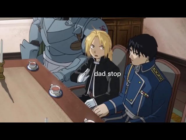 roy mustang being a dad for 35 minutes straight