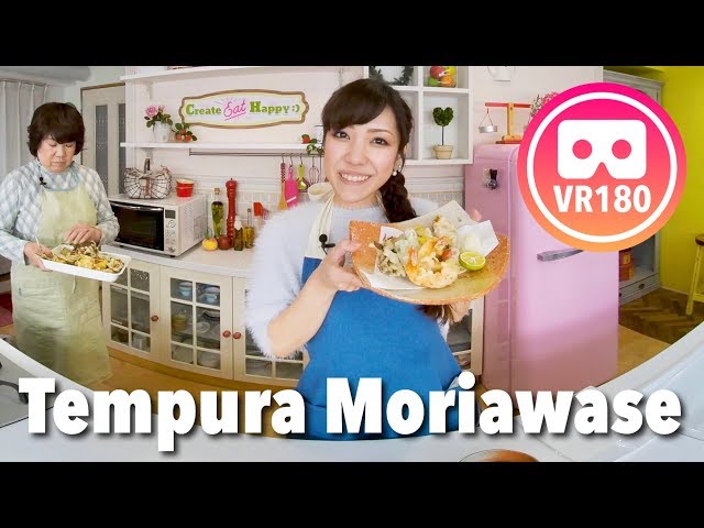 How to Make Tempura Moriawase (Assorted Tempura with Seafood and Vegetables Recipe) | VR180 Cooking