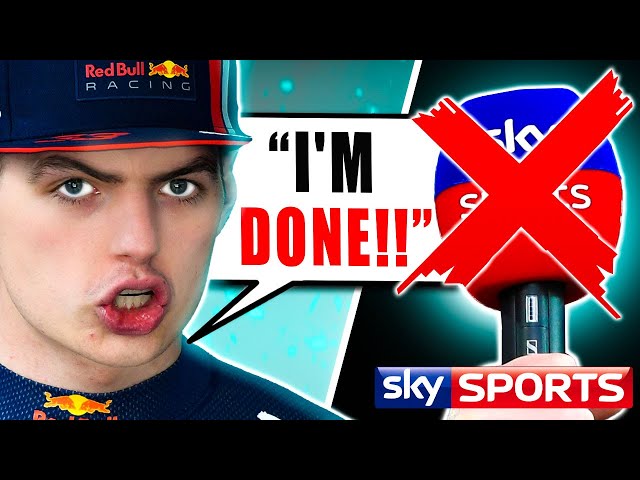 Why Verstappen’s CLASH With SKY F1 Is NOT Over!!