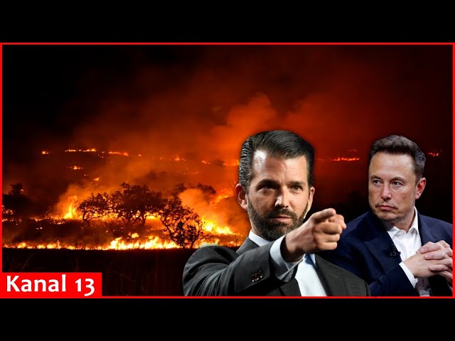 Trump's son and Musk blame Ukraine for Los Angeles wildfires