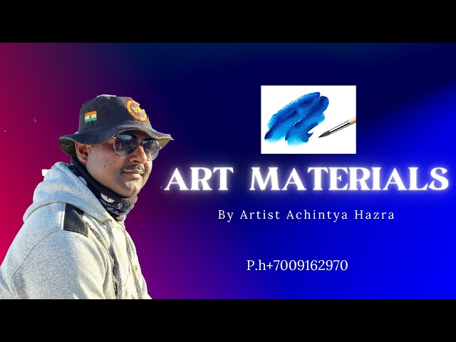 Basic requirements for watercolor painting / Art Materials Information /Artist Achintya Hazra