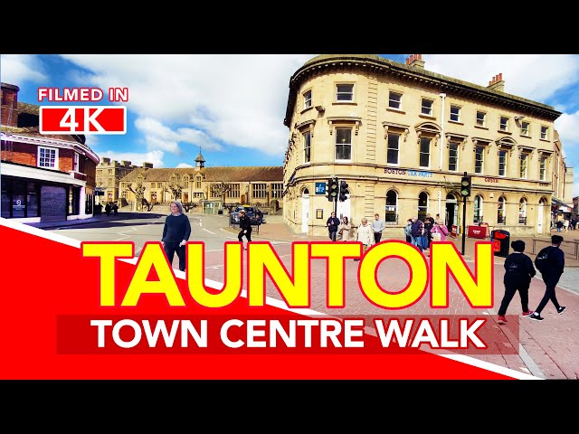 TAUNTON Somerset | Walk through Taunton Town Centre, Somerset England