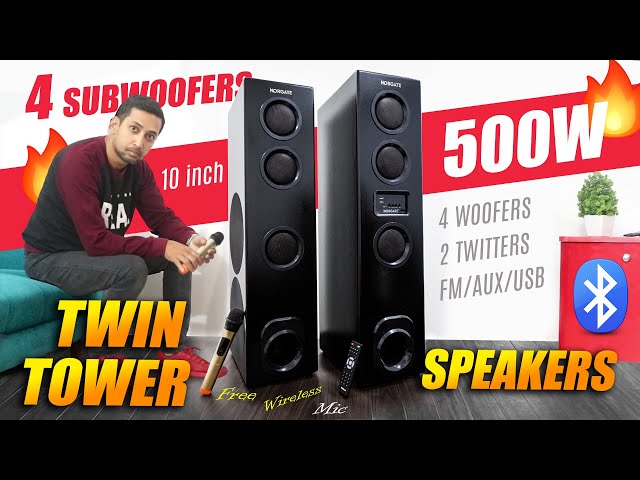 Best tower speaker in india Norgate Twin Tower Speaker Review