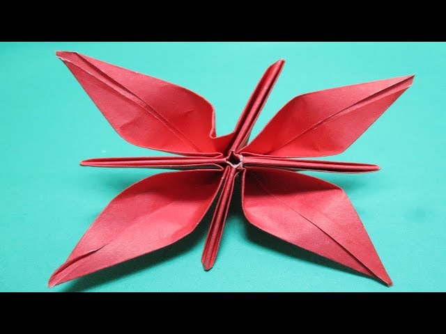 Origami - How to make Paper Flower ? Origami Flower Making Instructions Step by step.