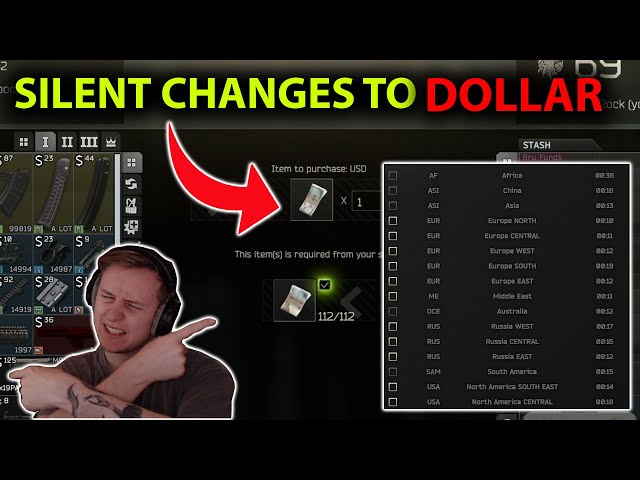 Silent changes and New Region Selection - Escape From Tarkov