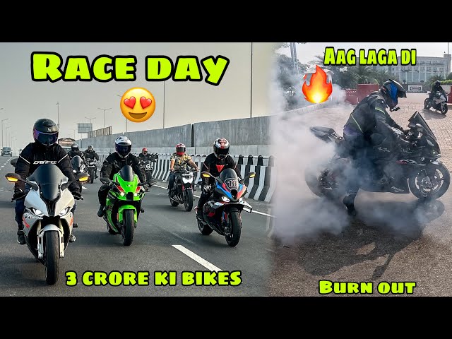 3 crore ki Superbikes lekar Sunday Ride par nikle 🔥 or phir tagda Scene ho gaya 😰 Burn Out