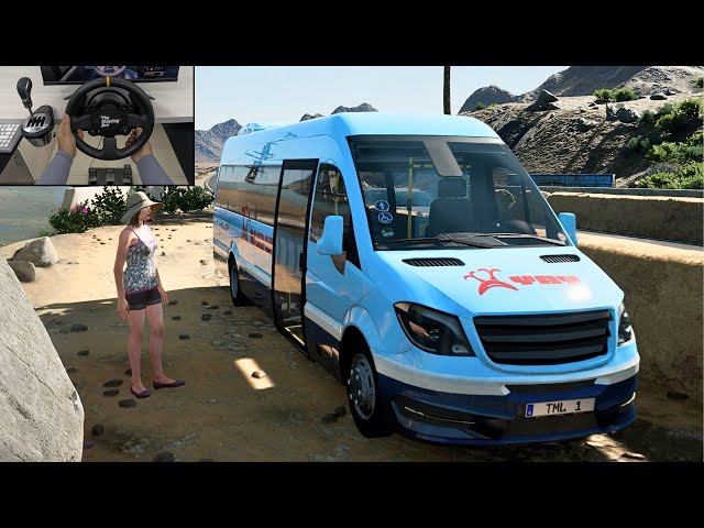 Bus Simulator - Driving Mercedes-Benz Sprinter (W906) Shuttle Bus | Thrustmaster TX