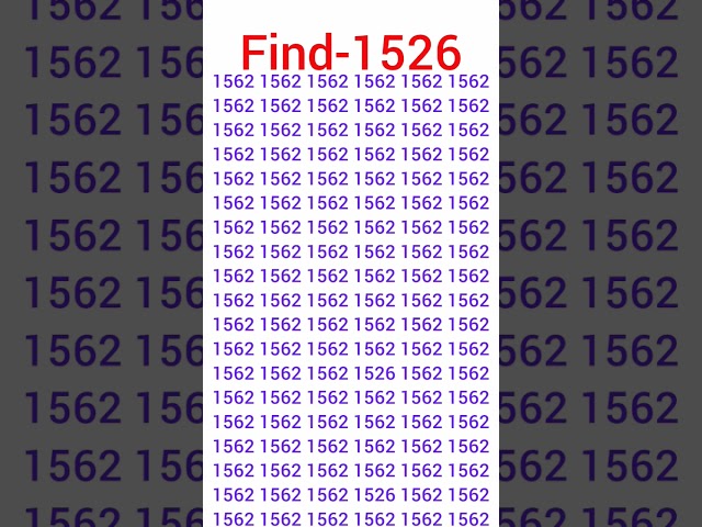 Find the number 1526#find #braintest #ig #brainteaser #shorts #finden #gk @gk #beach #love #edm