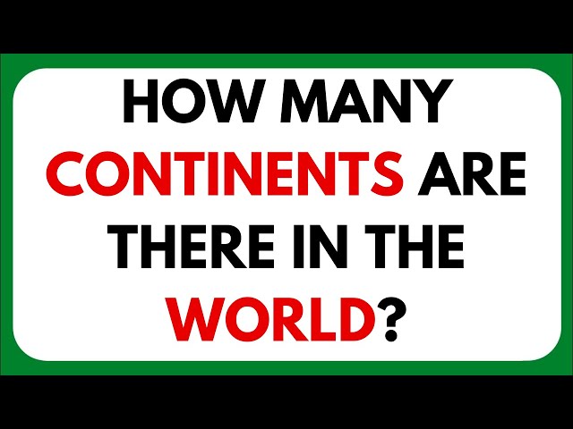 🌍🤔 How Well Do You Know the World? Test Your Knowledge Now!