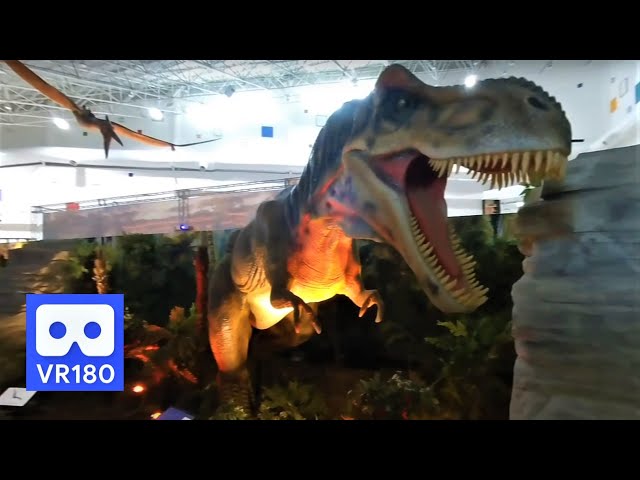 3D 180VR 4K Wow Ultra Giant Tyrannosaurus Rex in Jurassic World Dominion Dinosaur Forest T-Rex