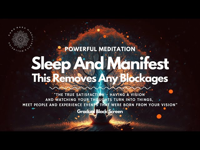 Law Of Attraction Guided Meditation (Very Relaxing) - Sleep And Manifest, Removes Any Blockages