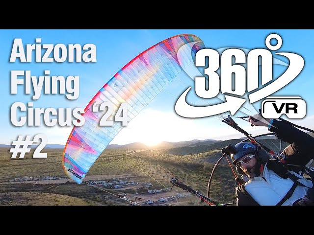 Arizona Flying Circus 360 VR - Powered Paragliding - Flight 2