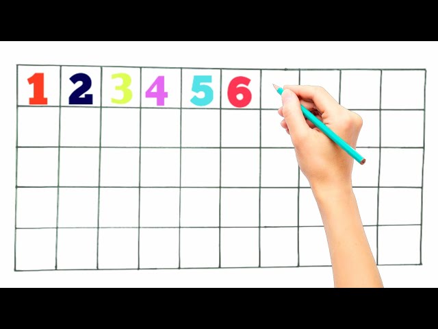 Learn & write 1-50| Numbers writing practice| 1 to 50 | Kids Math video